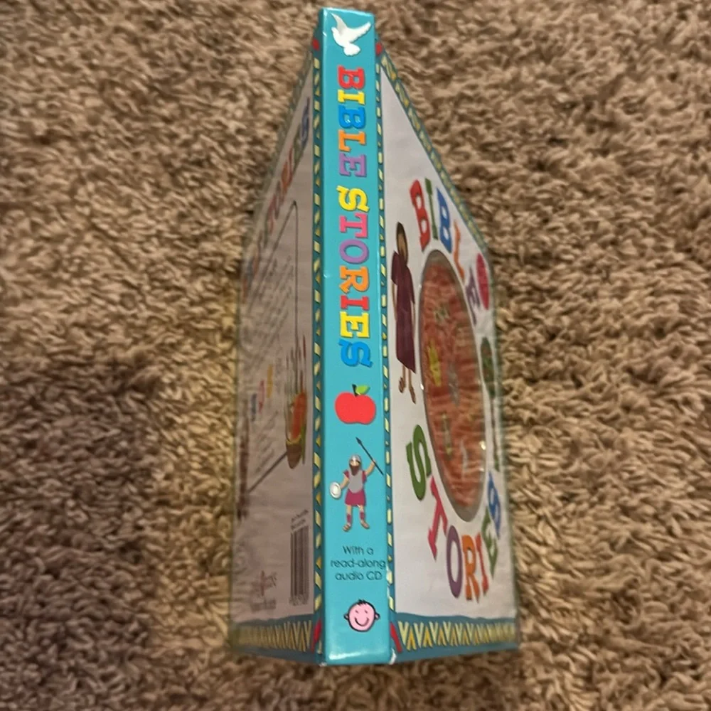 Bible stories book with a read along audio CD USED book inscribed to someone - Picture 5 of 12